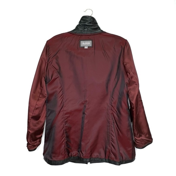 Wilson Leather Blazer Style Black Leather Jacket Women’s Size Large Button Front - Picture 11 of 12